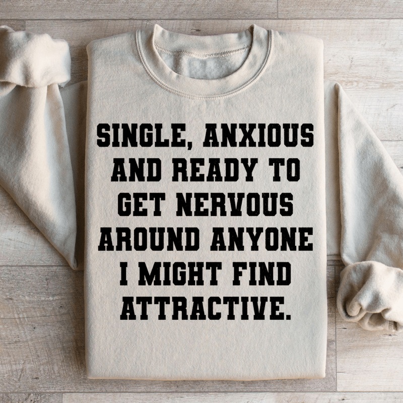 Single & Anxiou Sweatshirt Black S