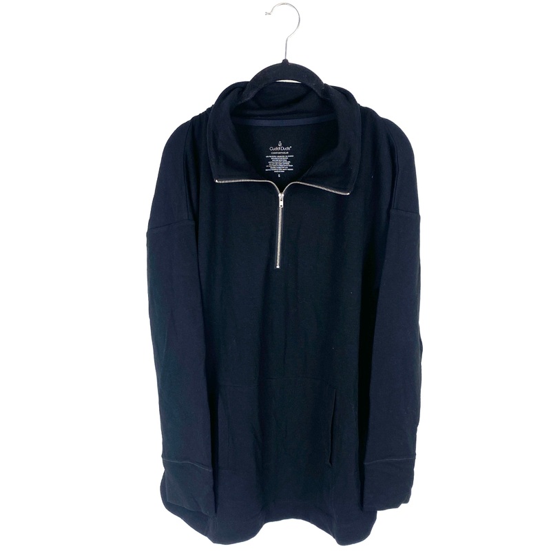 Black Half Zip Top  – Small