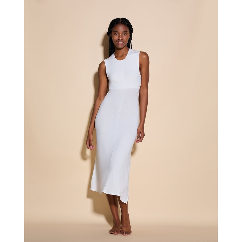 Cutout  Dress White XS