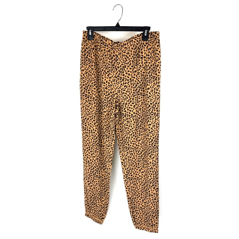 Leopard Print Jogger Pajama Bottoms – Medium
