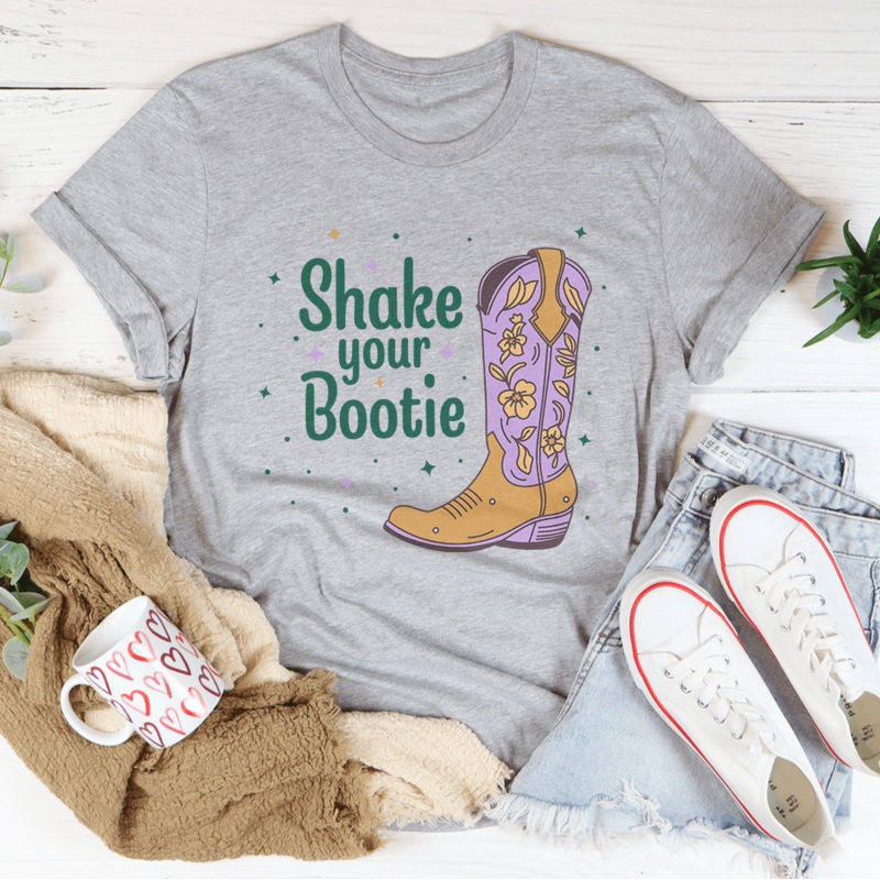 Shake Your Bootie Tee Black Heather S
