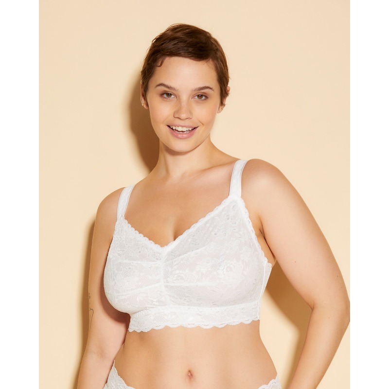Super Curvy Sweetie Bralette White XS