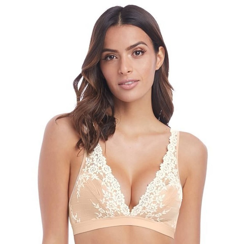 Wacoal Embrace Lace Soft Cup Wire-free Bra – Naturally Nude / Ivory 30