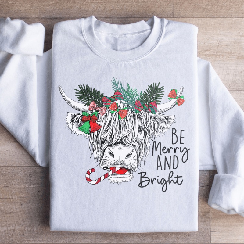 Be Merry And Bright Sweatshirt Black S