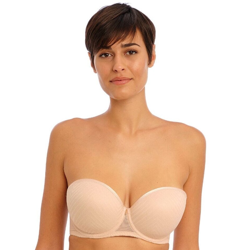 Freya Tailored Underwire Moulded Strapless Bra – Natural Beige 28D