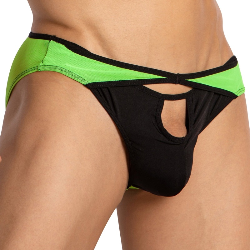 Kyle KLI043 Open Crotch Bikini Small Green