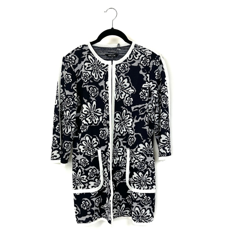 Midnight Blue And White Cardigan – Size 2-4