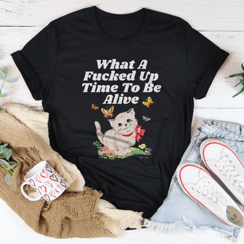 What A Time To Be Alive Tee Black Heather S