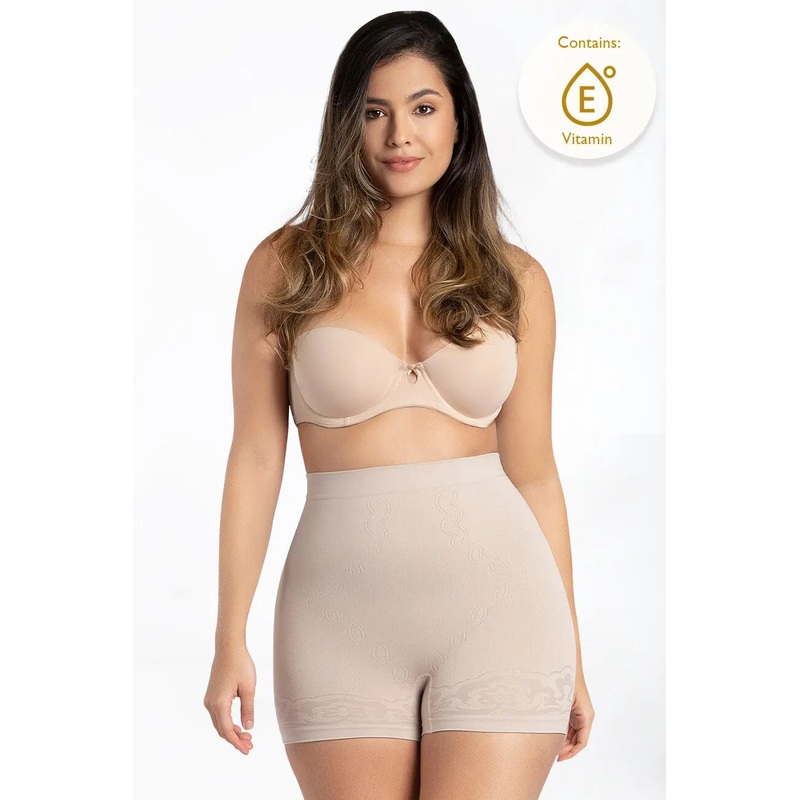CURVEEZ Boyshorts for Women Everyday Shaping Nude S