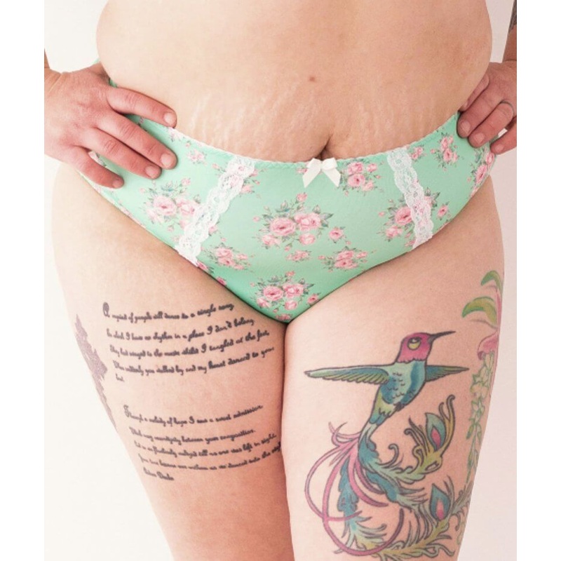 Lady Emprezz Laverne High Rise Brief – Aqua Vintage XXL