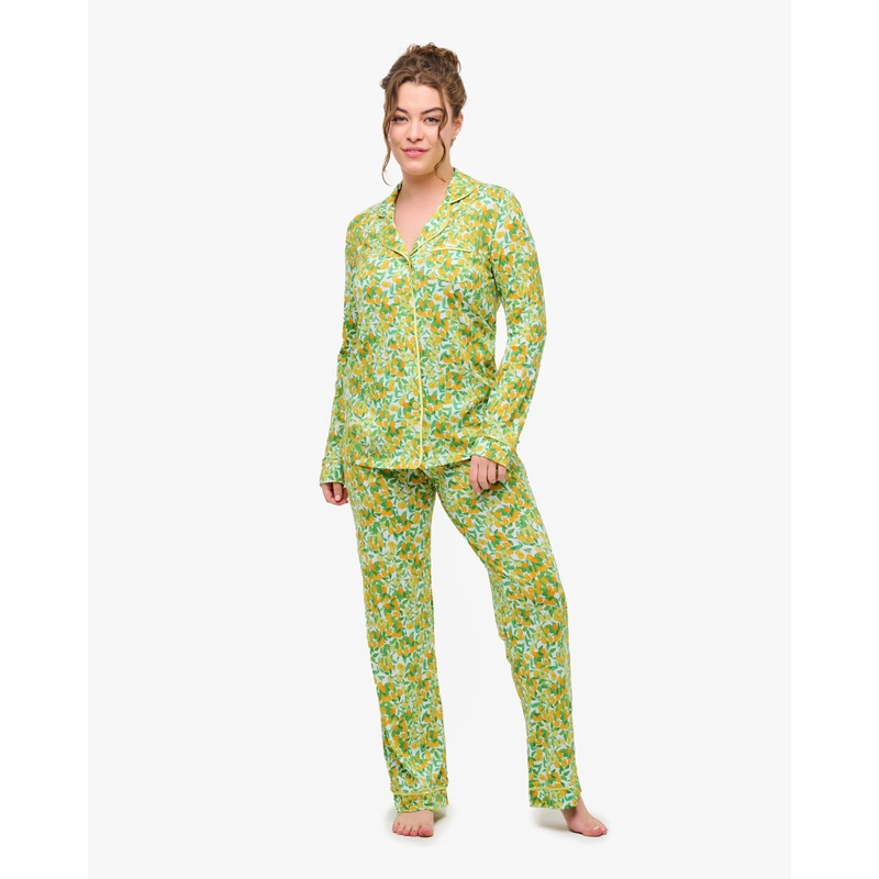 Langrmeliges Top & Hose Pyjama-Set Mercata XS