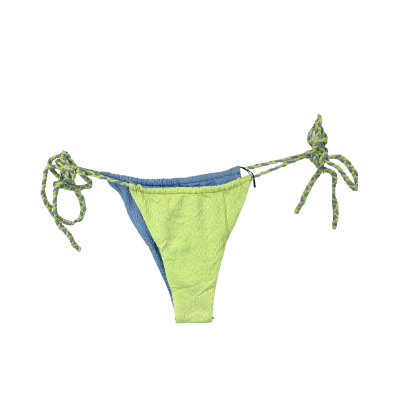 Blue and Green Ultra Cheeky Side Tie Bikini Bottoms – M, XL, XXL, XXXL Medium