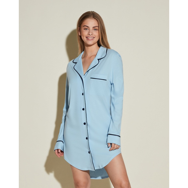 Chemise De Nuit Aasmani Blue/Navy Blue XS