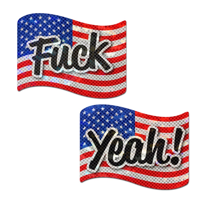 Flag: America ‘Fuck Yeah!’ USA Stars & Stripes Old Glory  Nipple Pasties by Pastease