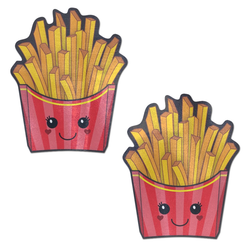 Fry: Happy Kawaii French Fries Nipple Pasties by Pastease