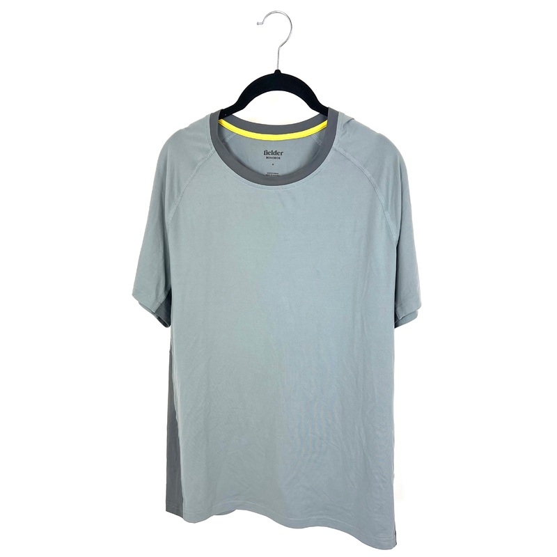 MENS Steel Gray Athletic T-Shirt – Medium and Large Medium