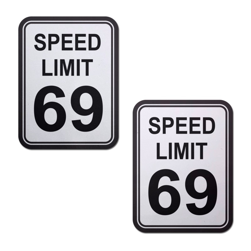 Speed Limit 69 Nipple Pasties by Pastease