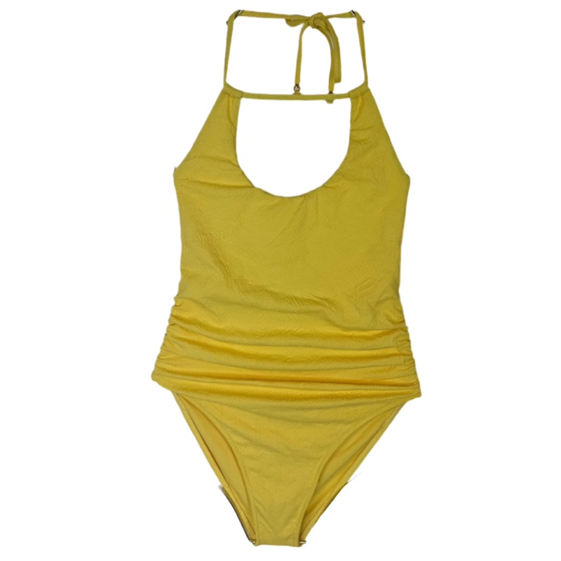 Yellow Embossed One Piece Swimsuit – Extra Small and Small Extra Small (Size 00/0)